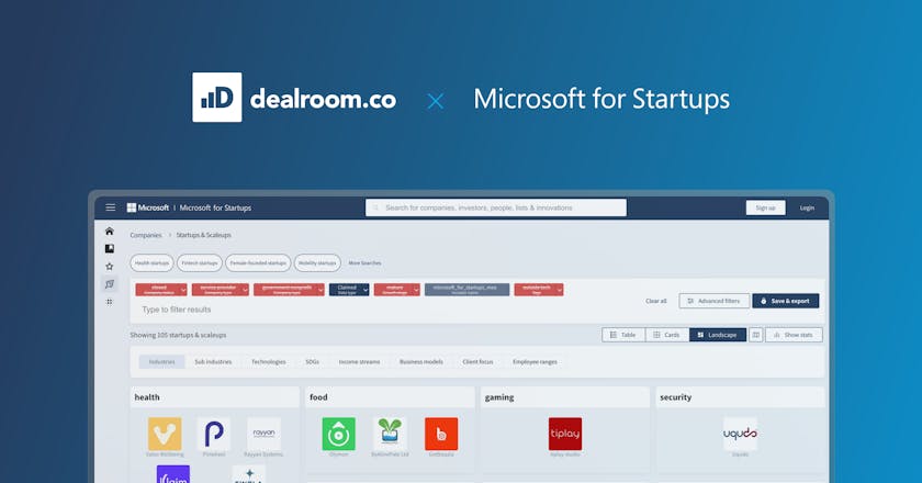 Dealroom x Microsoft for Startups MEA