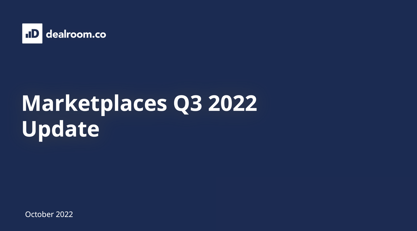 Marketplaces Q3 2022 Update | Dealroom.co